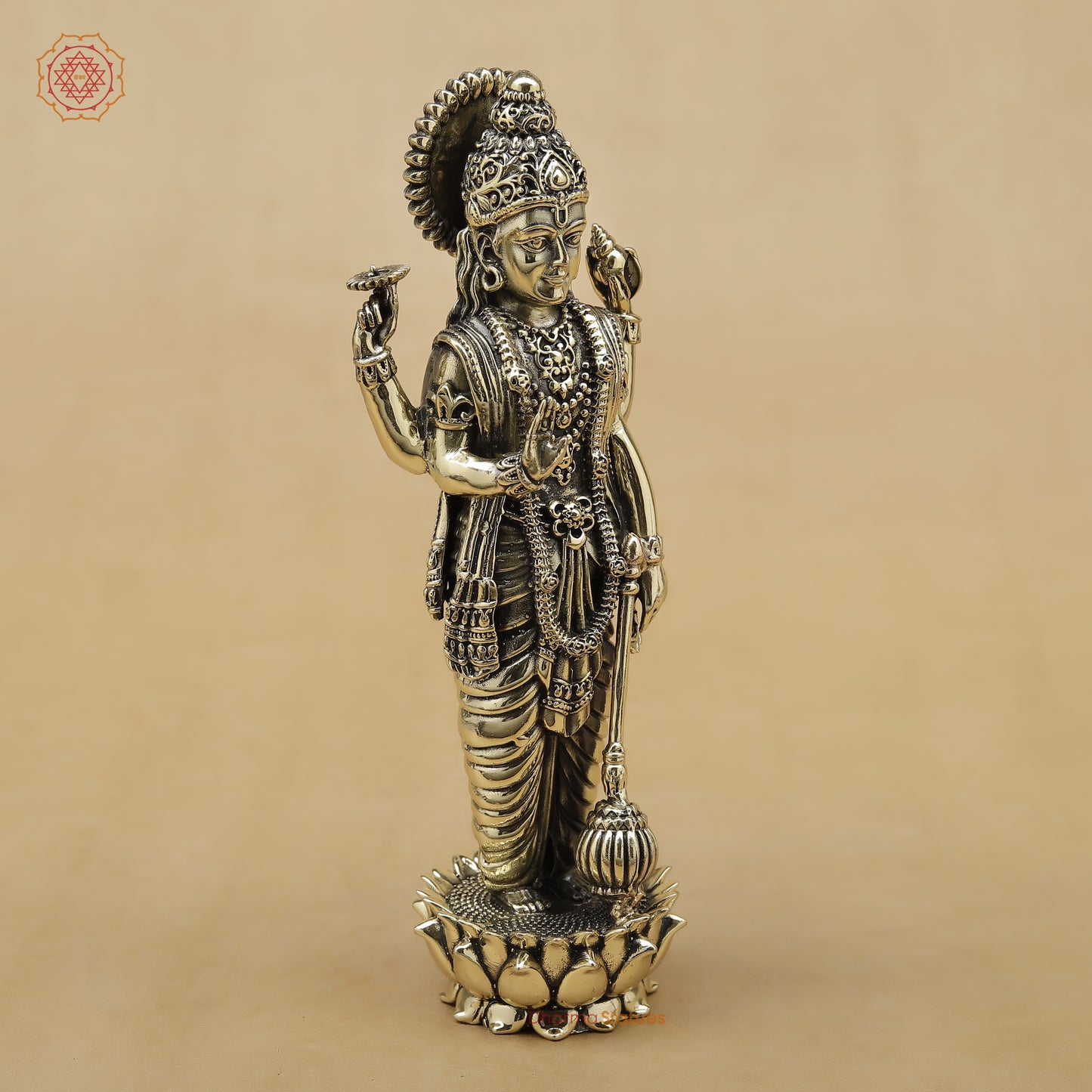 Brass Vishnu Fine, 6.5"