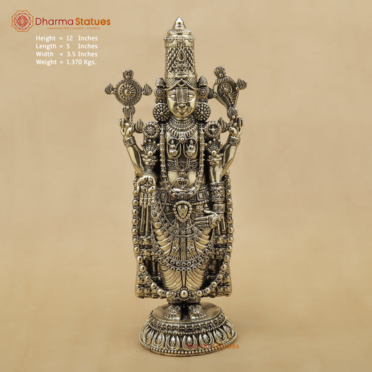 Brass Tirupati Balaji Fine, 12"