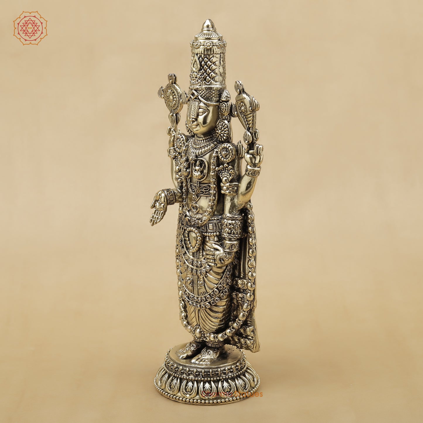 Brass Tirupati Balaji Fine, 12"