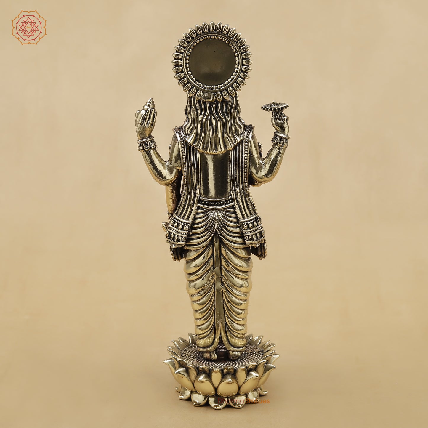 Brass Vishnu Fine, 10"