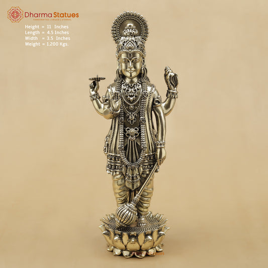 Brass Vishnu Fine, 11"