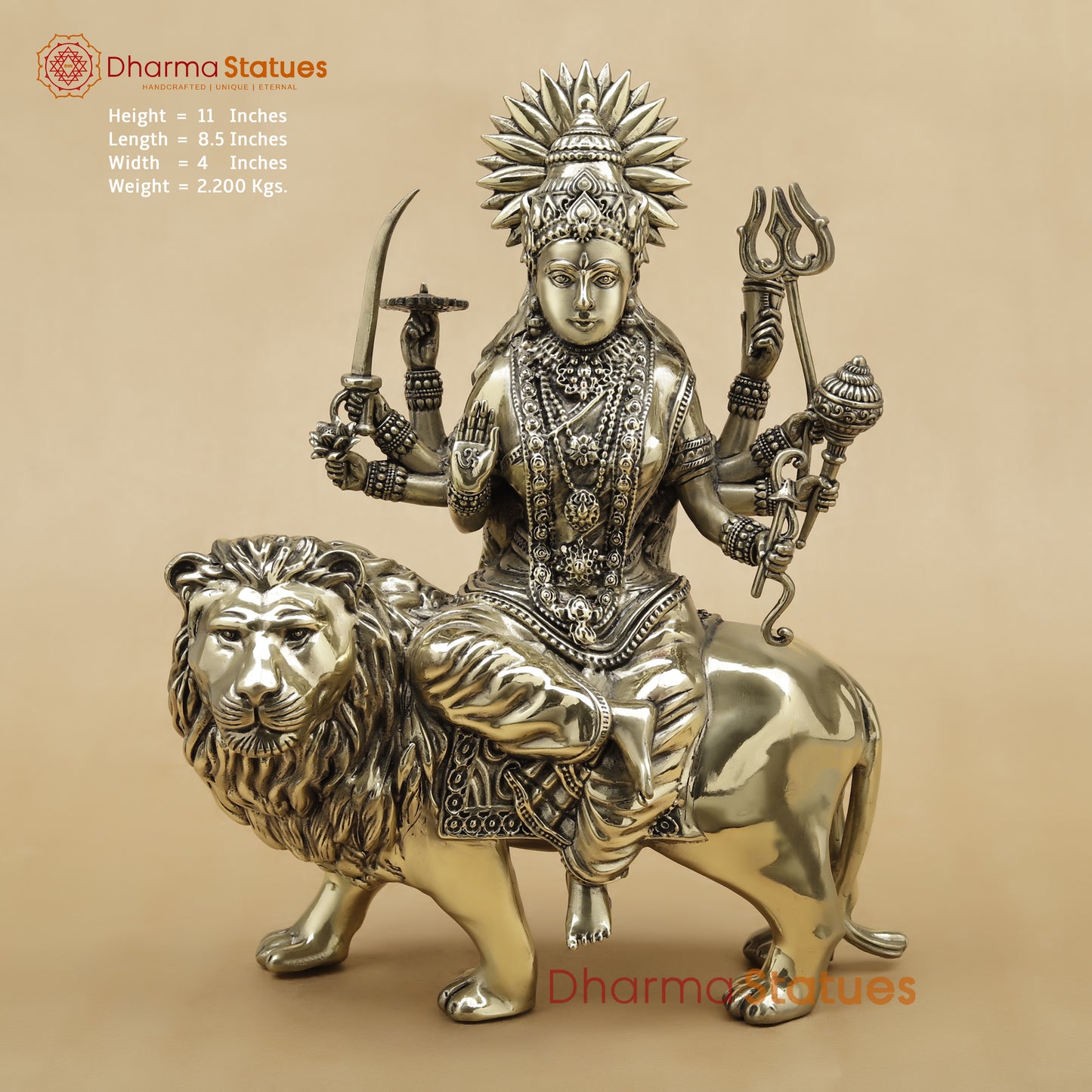 Brass Durga Fine, 11"