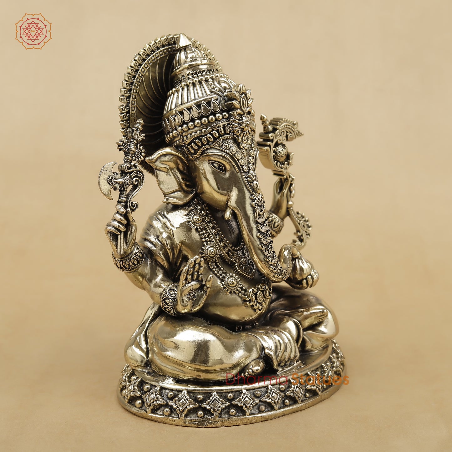 Brass Ganesh Fine, 9"