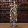 Brass Tirupati Balaji Idol, Venkateshwara Standing, Intricate Stone Work 46.5"