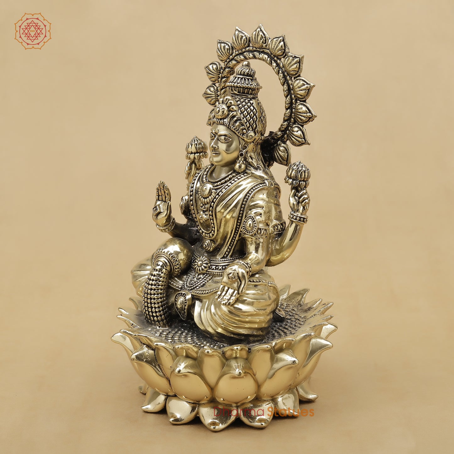 Brass Lakshmi Fine, 9"