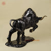 Brass Bull, Royal Black Patina with Golden Finish, 23"