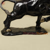 Brass Bull, Royal Black Patina with Golden Finish, 23"