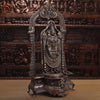 Brass Tirupati Balaji Statue, Standing Prabhavali Frame, Antique Finish 36"