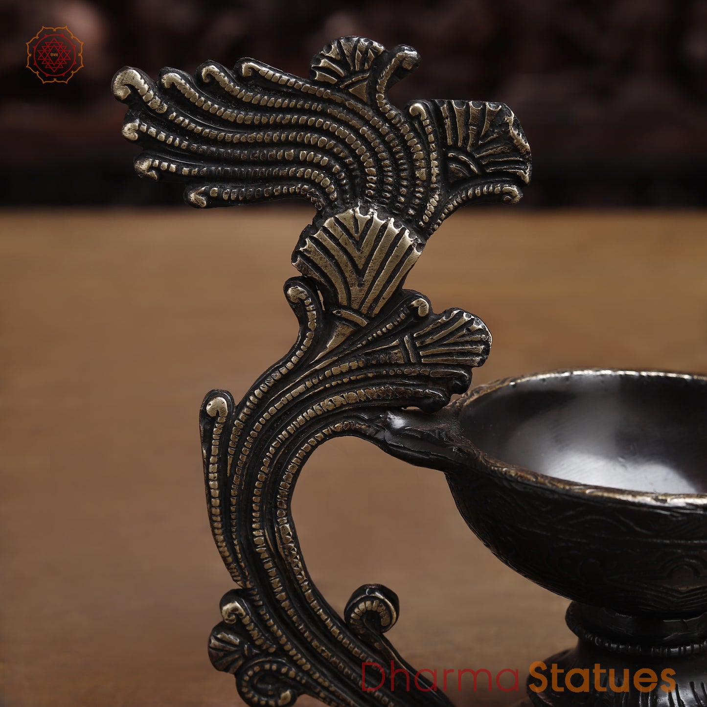 Brass Diya, Fine Golden Finish, 6"