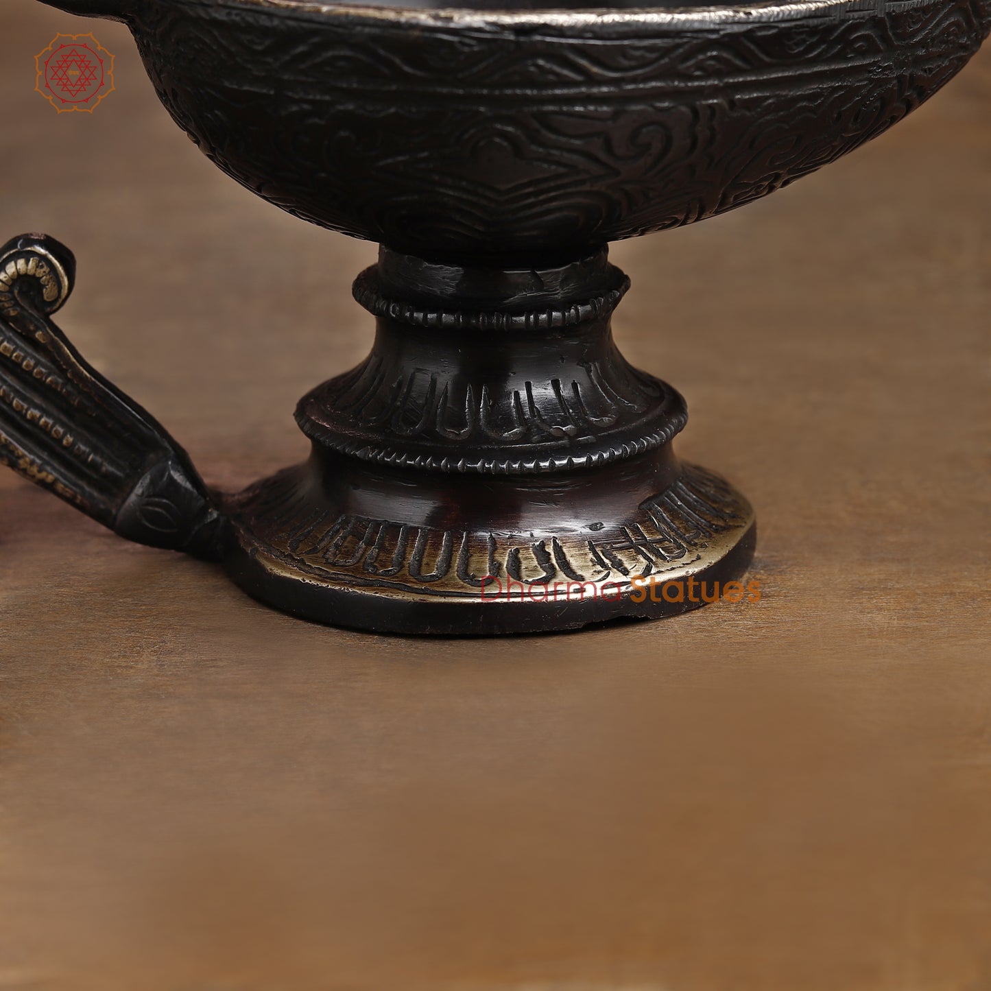 Brass Diya, Fine Golden Finish, 6"