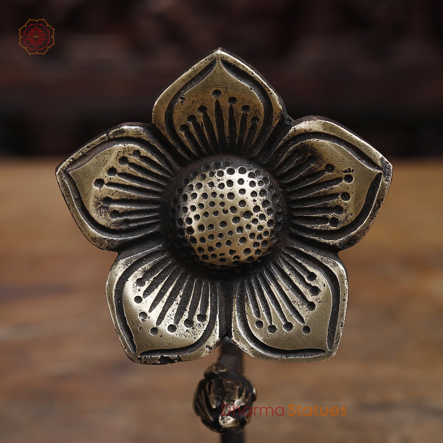 Brass Decorative Diya, Fine Golden Finish, 6"