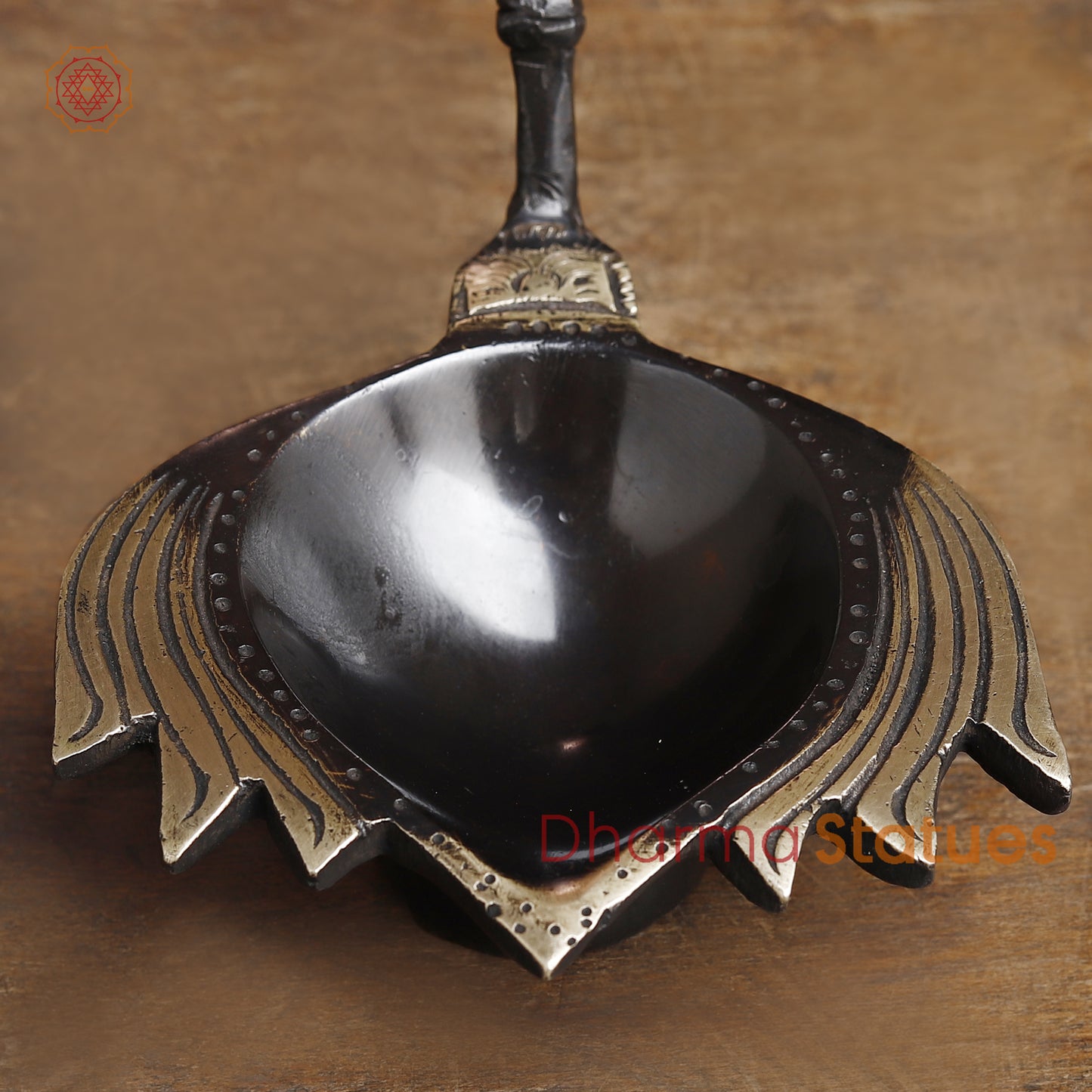 Brass Lotus Diya, Copper & Golden Finish, 3"