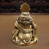 Brass Lord Hanuman Statue, Blessing Hanuman, golden Fine Finish 9"