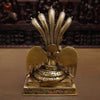 Brass Nag Kanya, Seated on Base, Smooth Fine Golden Finish 12.5"