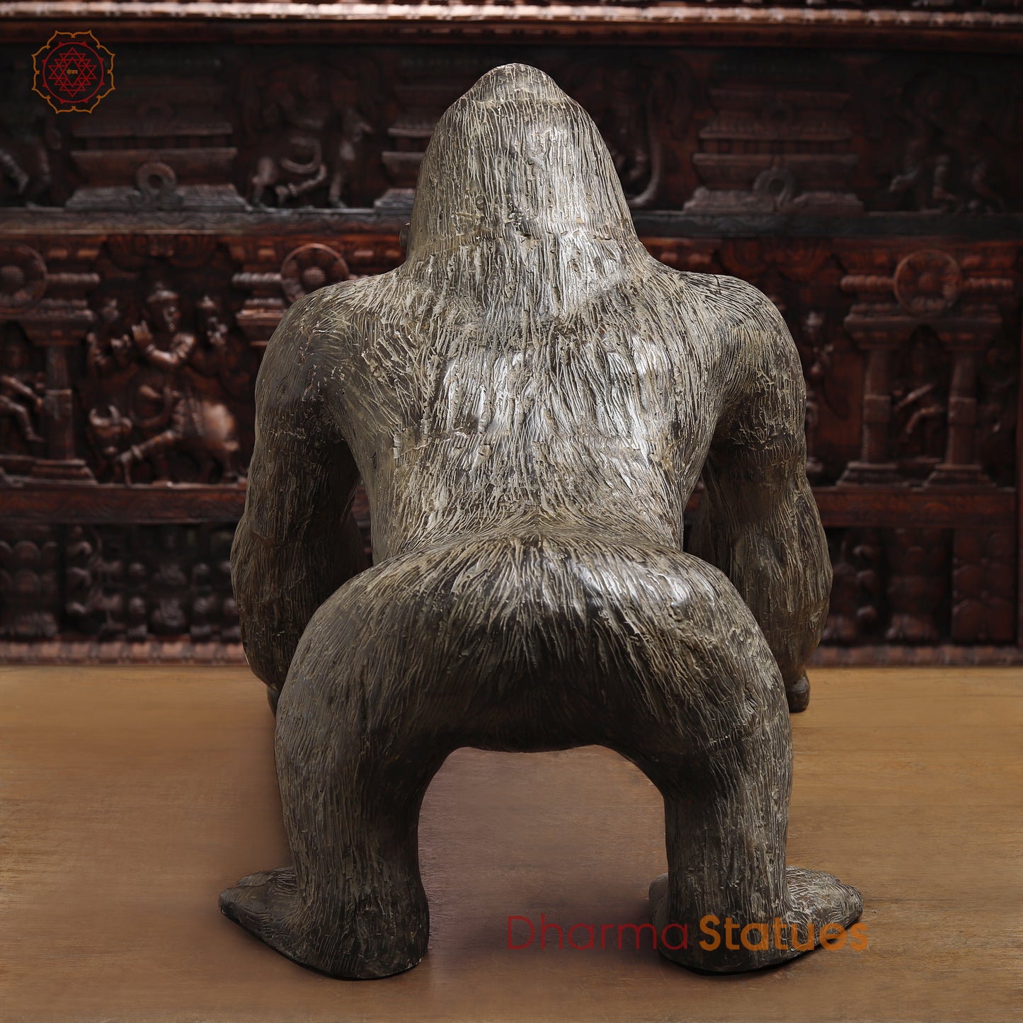 Brass Gorilla, Grey Finish, 24"