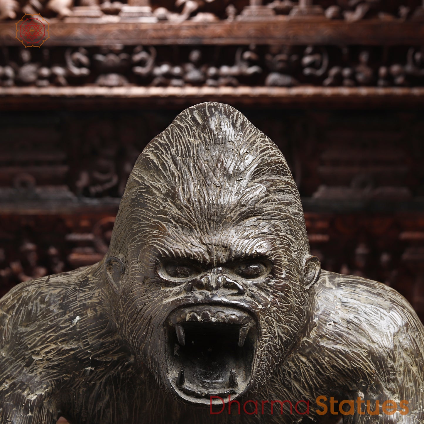 Brass Gorilla, Grey Finish, 24"