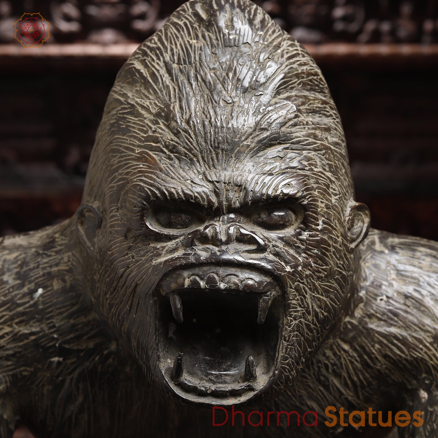 Brass Gorilla, Grey Finish, 24"