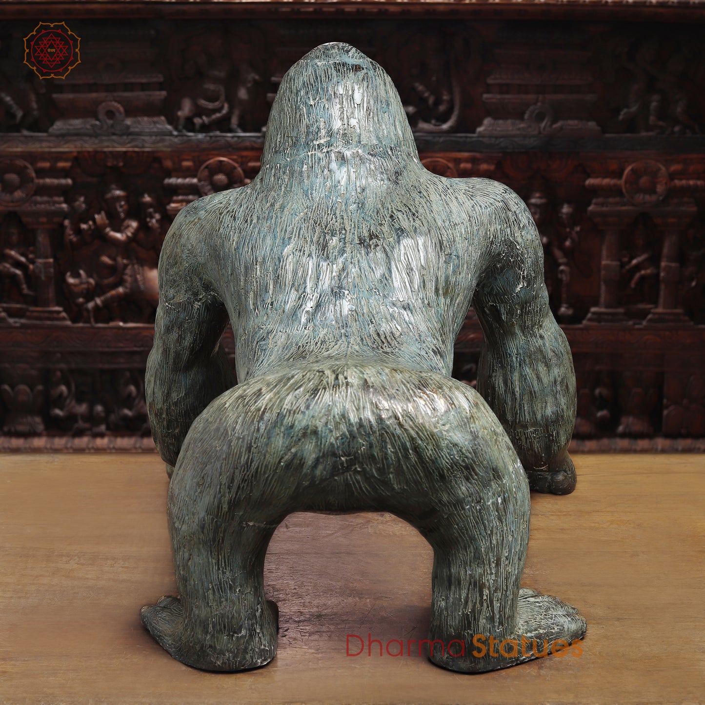 Brass Gorilla, Grey Finish, 24"