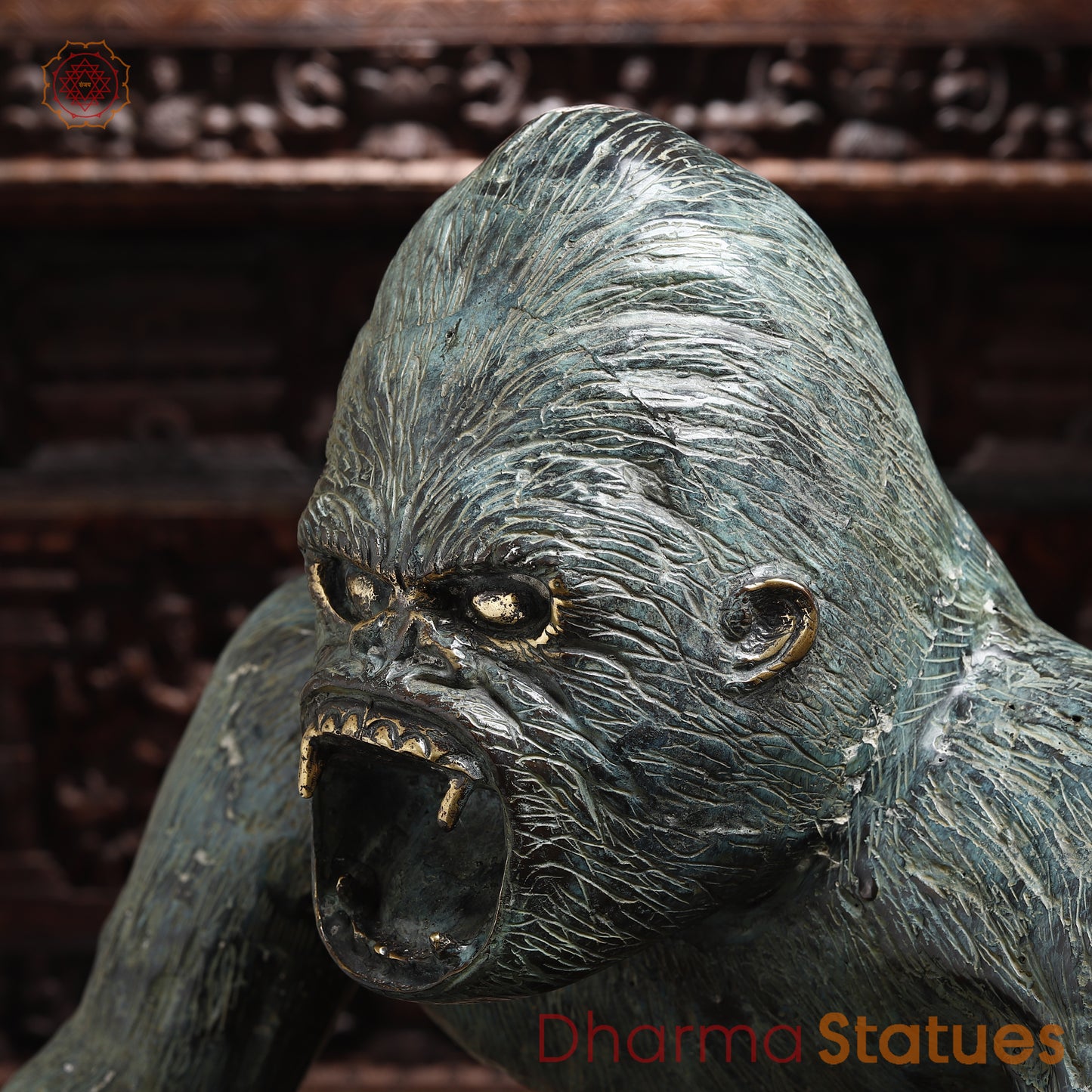 Brass Gorilla, Grey Finish, 24"
