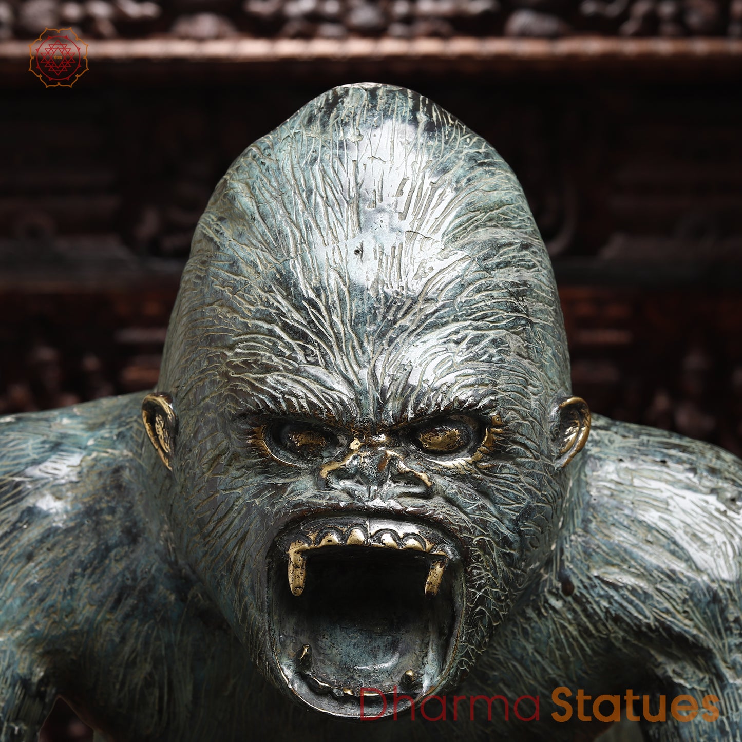 Brass Gorilla, Grey Finish, 24"