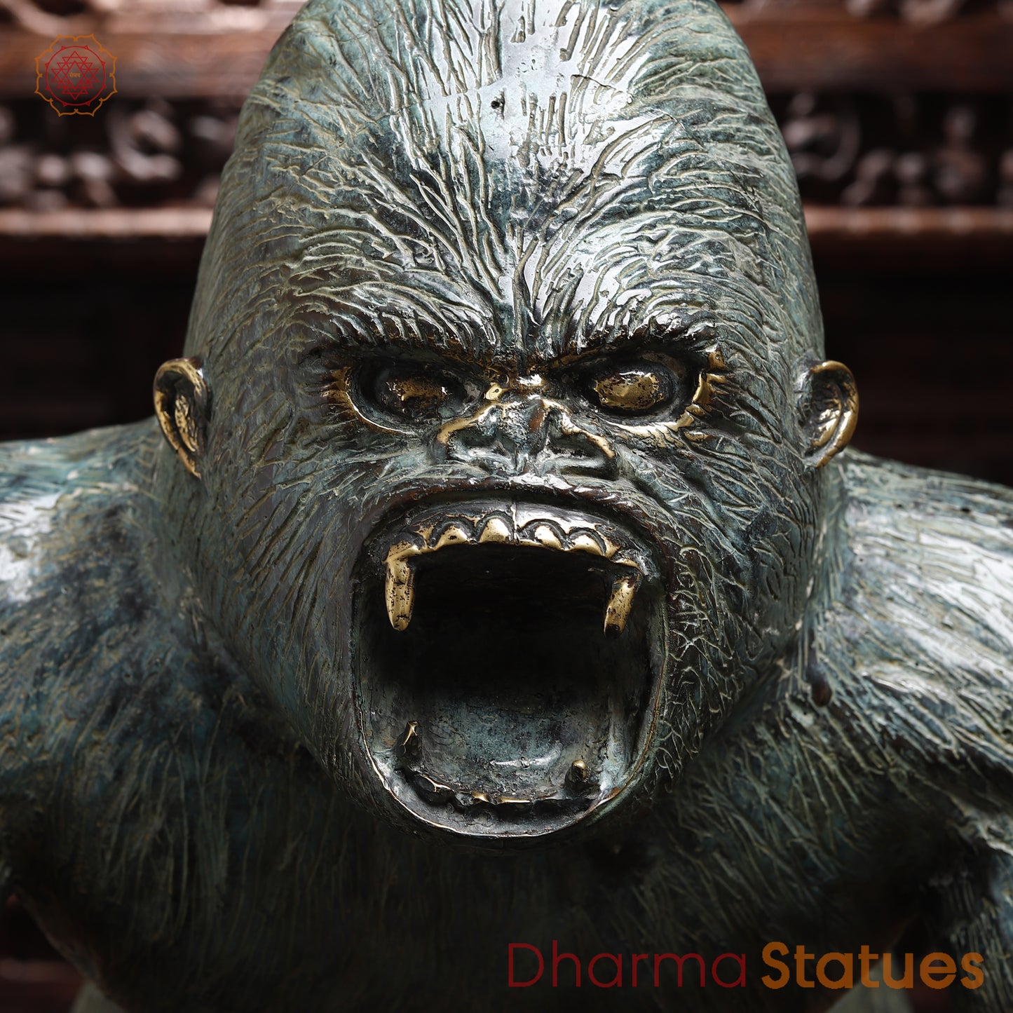 Brass Gorilla, Grey Finish, 24"