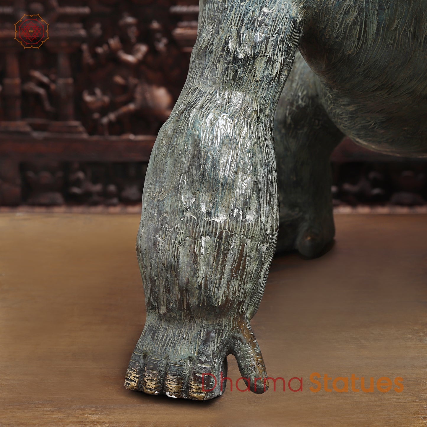 Brass Gorilla, Grey Finish, 24"