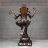 Brass Dancing Ganesh Statue, Copper Bronze Finish 66" (Large)