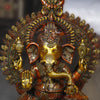 Brass Ganesh Seated With frame, Copper & Golden 51"