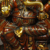 Brass Ganesh Seated With frame, Copper & Golden 51"