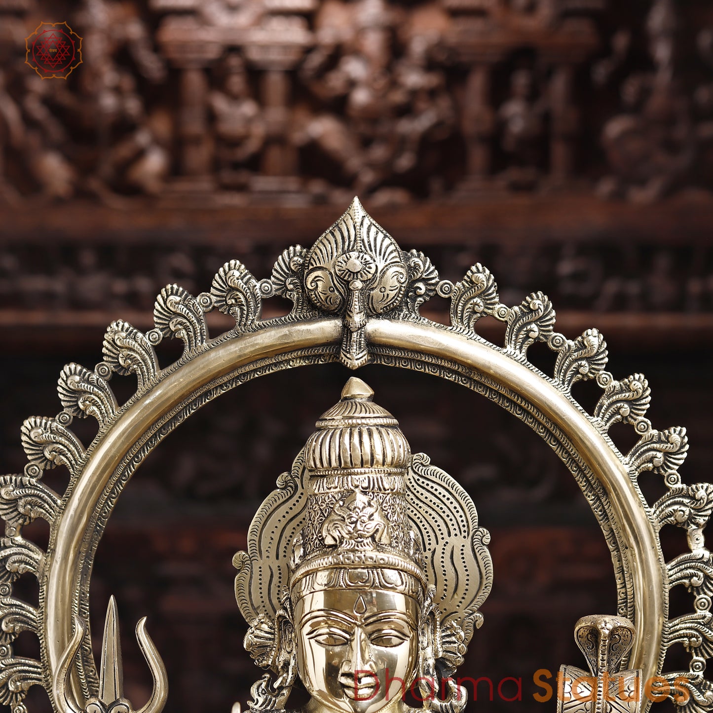 Brass Mariamman, Golden Finish, 28"