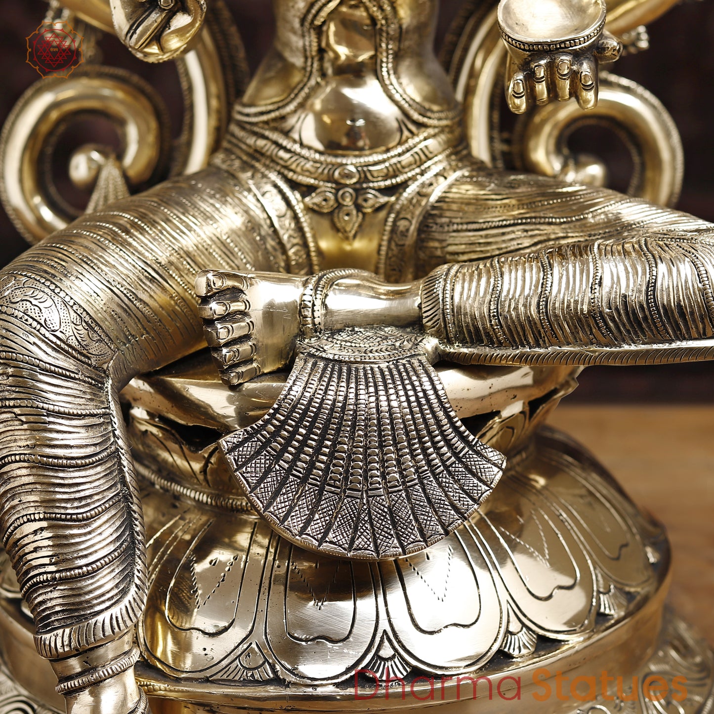 Brass Mariamman, Golden Finish, 28"