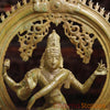 Brass Natraj Statue, Green Patina Fine Finish 26"