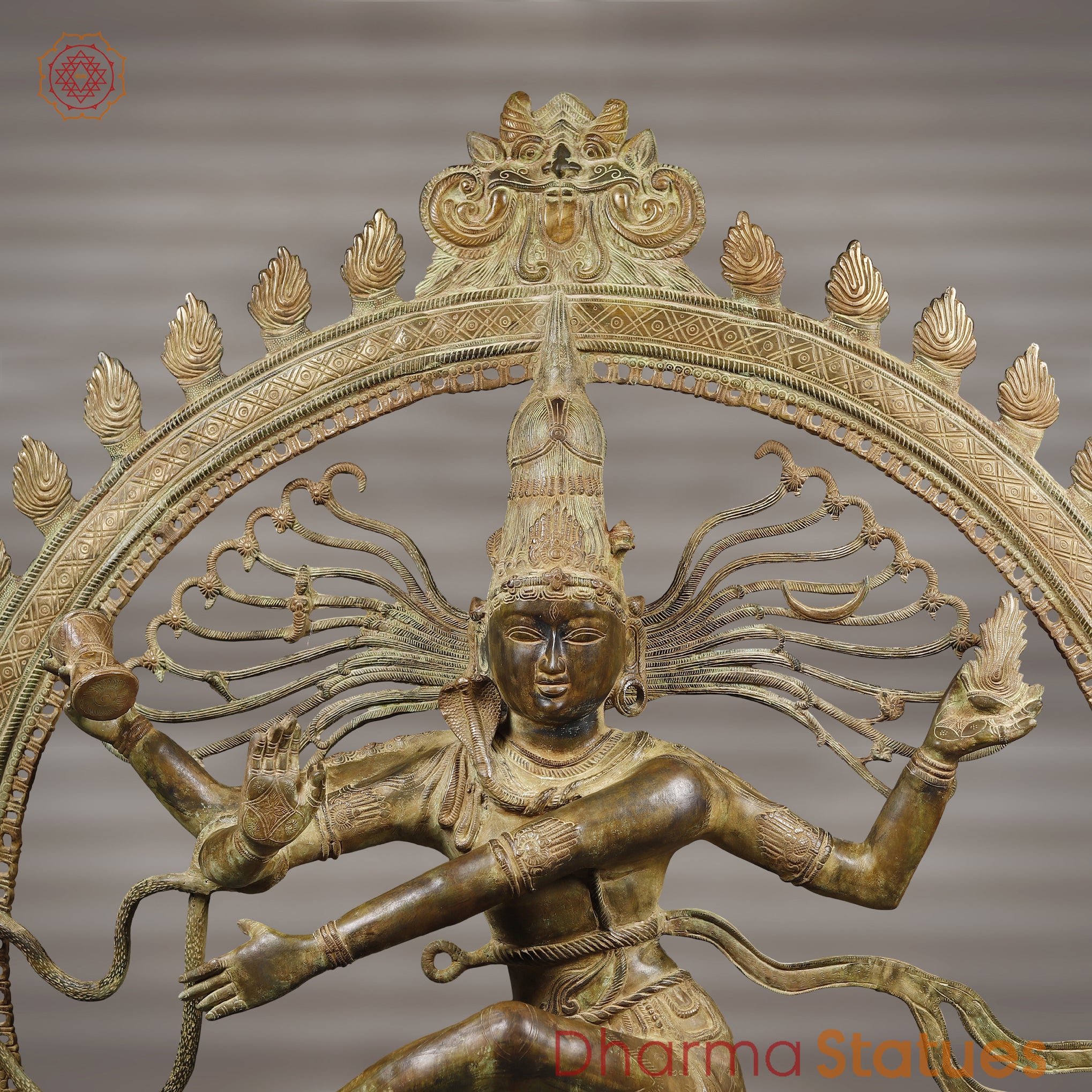 Shiva Nataraja 31 cm 2,9kg on sale brass antique green