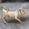 Brass Kamdhenu Cow & Calf, Wish-Fulfilling Symbol of Abundance, Fine Gold Finish 33"