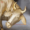 Brass Kamdhenu Cow & Calf, Wish-Fulfilling Symbol of Abundance, Fine Gold Finish 33"