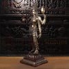 Brass Ardhanarishvara Idol, The Divine Union, Chola finish, 38"