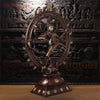 Brass Nataraja Dancing Shiva, Copper and Fine Golden Touch 41.5" side view