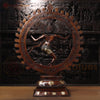 Brass Nataraja Dancing Shiva, Copper and Fine Golden Touch 41.5" back view