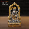 Brass Kali Idol, Manifestation of Shakti, Antique Finish 10.5"