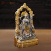 Brass Kali Idol, Manifestation of Shakti, Antique Finish 10.5"