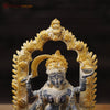 Brass Kali Idol, Manifestation of Shakti, Antique Finish 10.5"