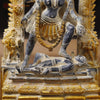 Brass Kali Idol, Manifestation of Shakti, Antique Finish 10.5"