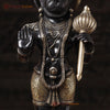 Brass Hanuman Idol, Standing, Fine Black Patina Finish 23"