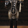 Brass Hanuman Idol, Standing, Fine Black Patina Finish 23"