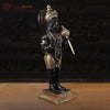 Brass Hanuman Idol, Standing, Fine Black Patina Finish 23"