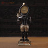 Brass Hanuman Idol, Standing, Fine Black Patina Finish 23"