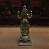 Brass Lakshmi, Antique Golden & Green Finish, 15"