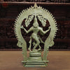 Brass Natraj Statue, Green Patina Fine Finish, 25"