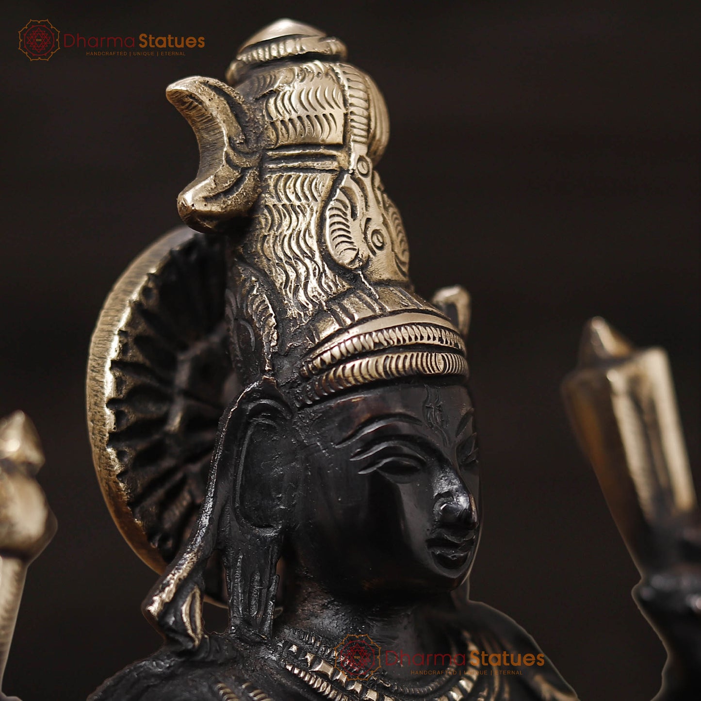 Brass Natraj Statue, Embrace the Rhythm of the Universe, Black Patina Finish 12.5"
