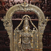 Brass Balaji Statue Fine Work, Crafted by Artist in Thanjavur (Masterpiece), Smooth Finish  39.5"